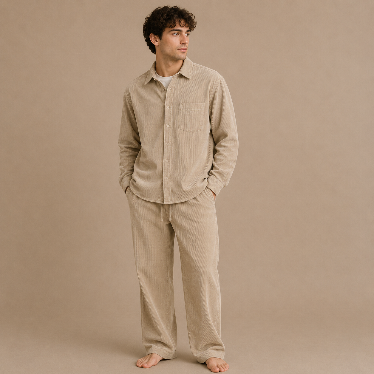 Sand Cord Co-ord Set