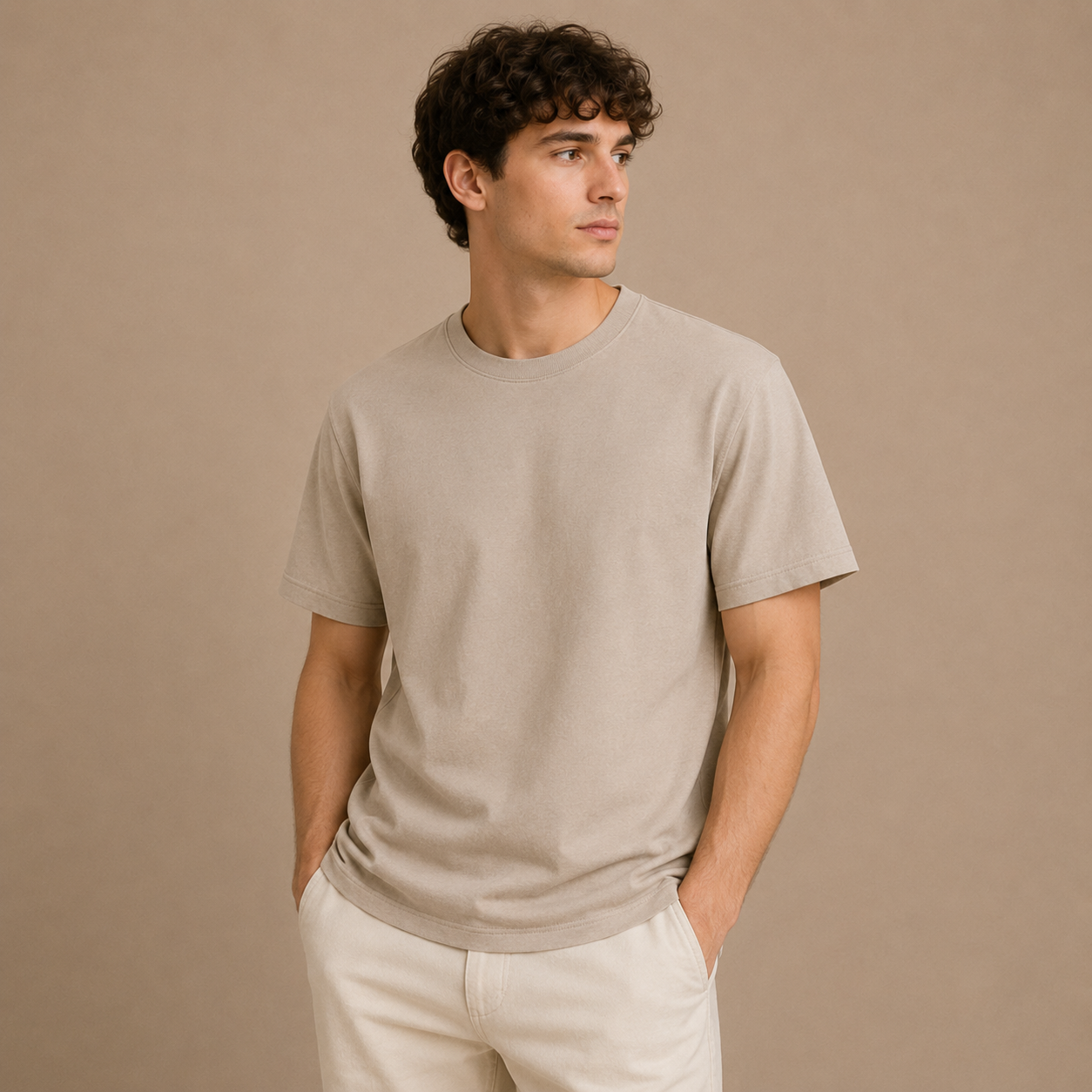 cream-essential-tee