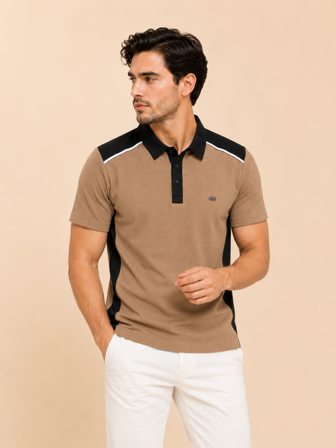 mens-premium-textured-polo-t-shirt-beige-black