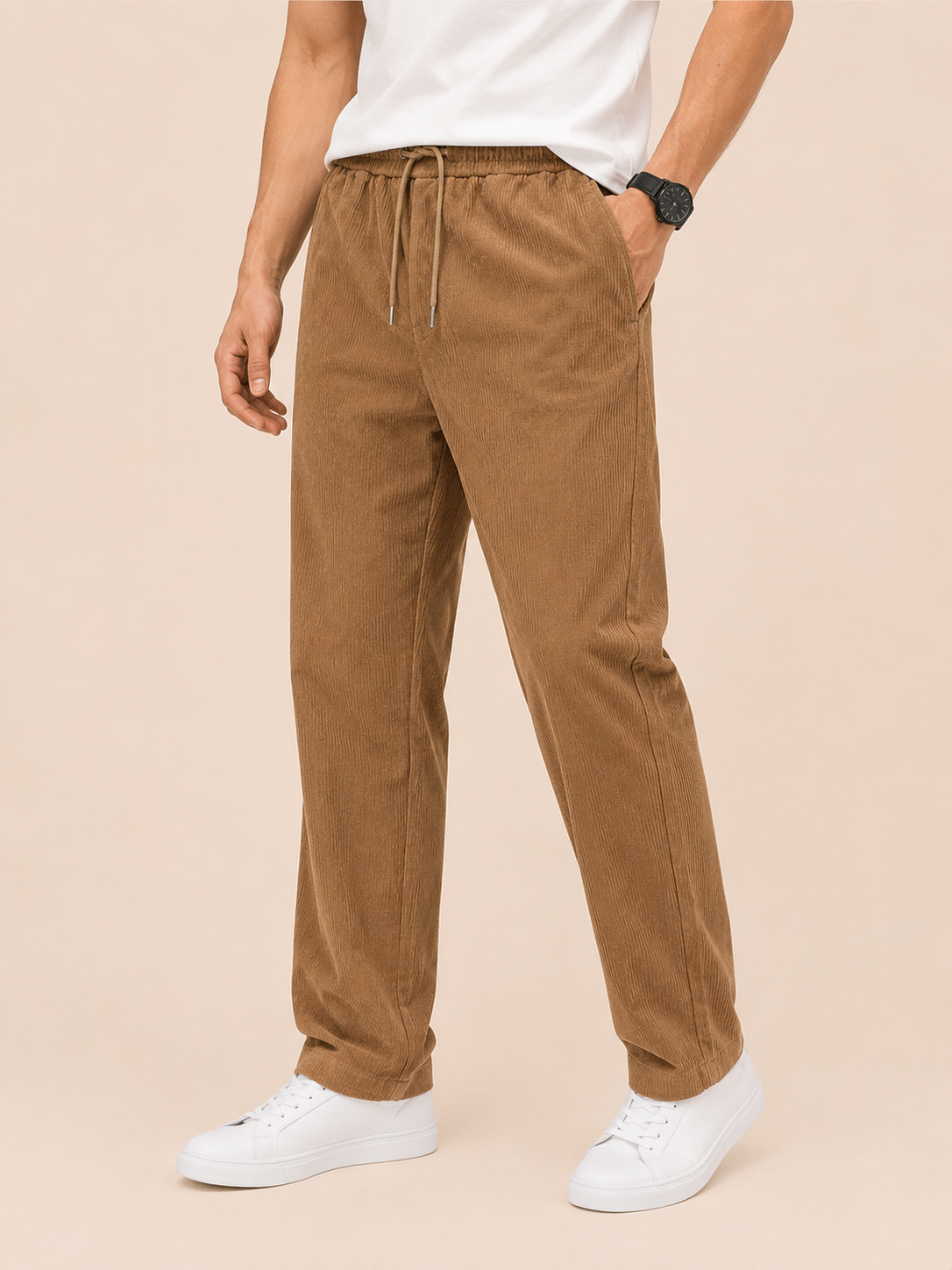 mens-camel-brown-corduroy-jogger-pant