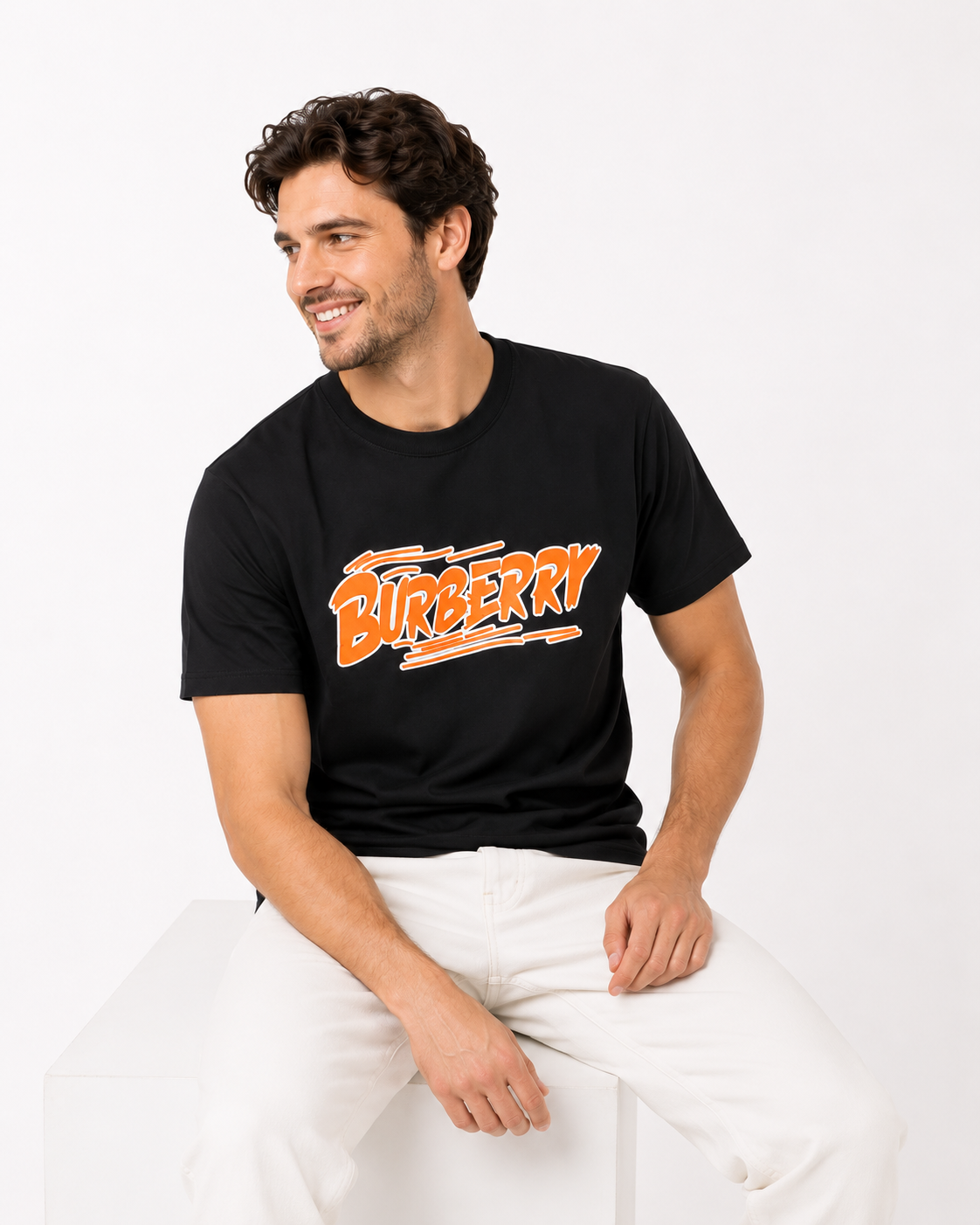 Black Graphic Print T-Shirt