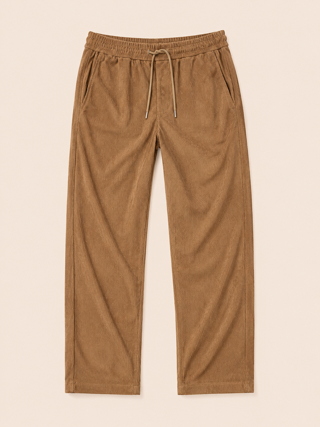 Men’s Camel Brown Corduroy Jogger Pant