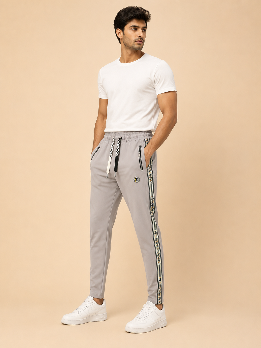 Men’s Light Grey Premium Track Pant