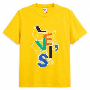 mens-yellow-graphic-print-t-shirt