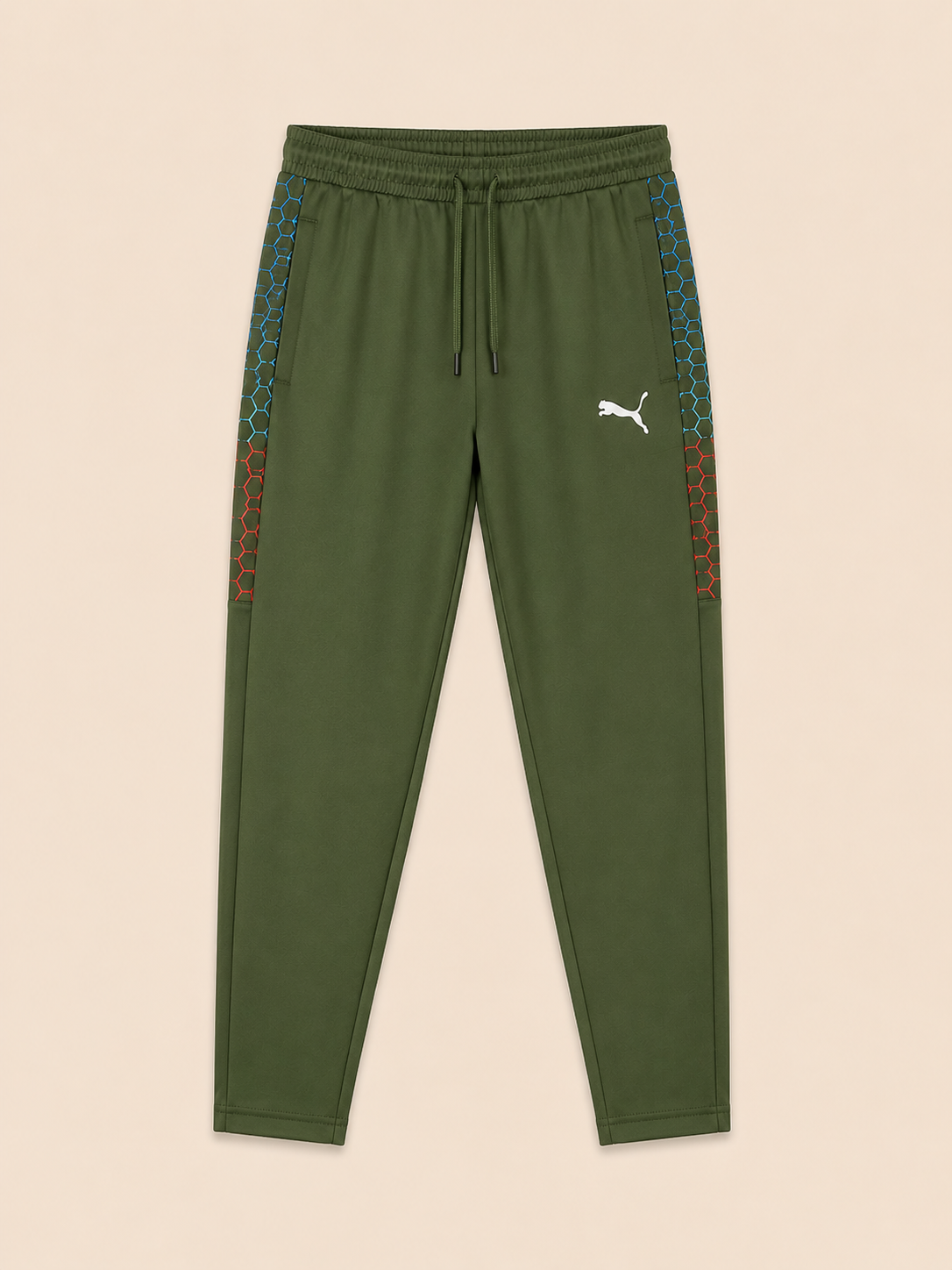 Men’s Dry Fit Olive Green Sports Track Pant