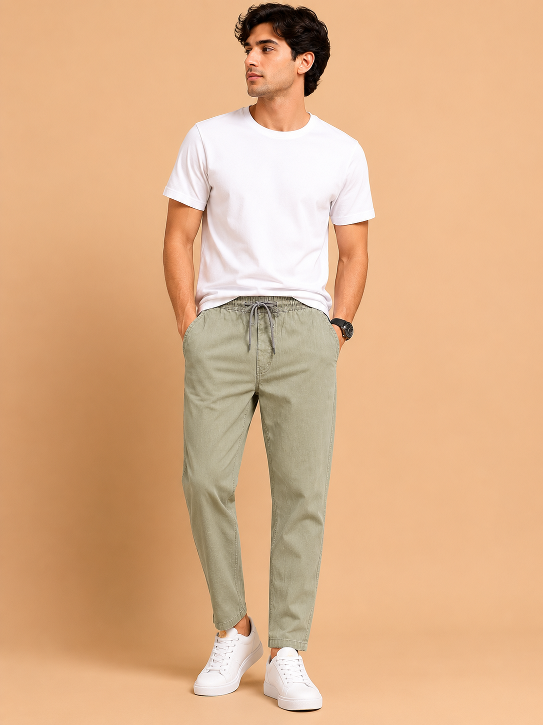 Linen Pants Naroow Fit