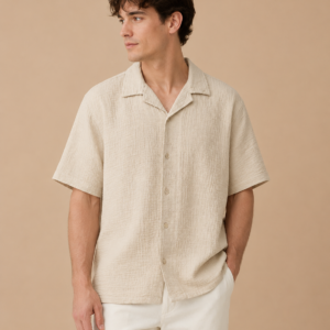 cream-dropshoulder-half-shirt