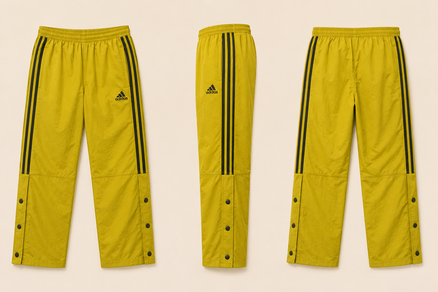 Men’s Yellow Parachute Track Pant