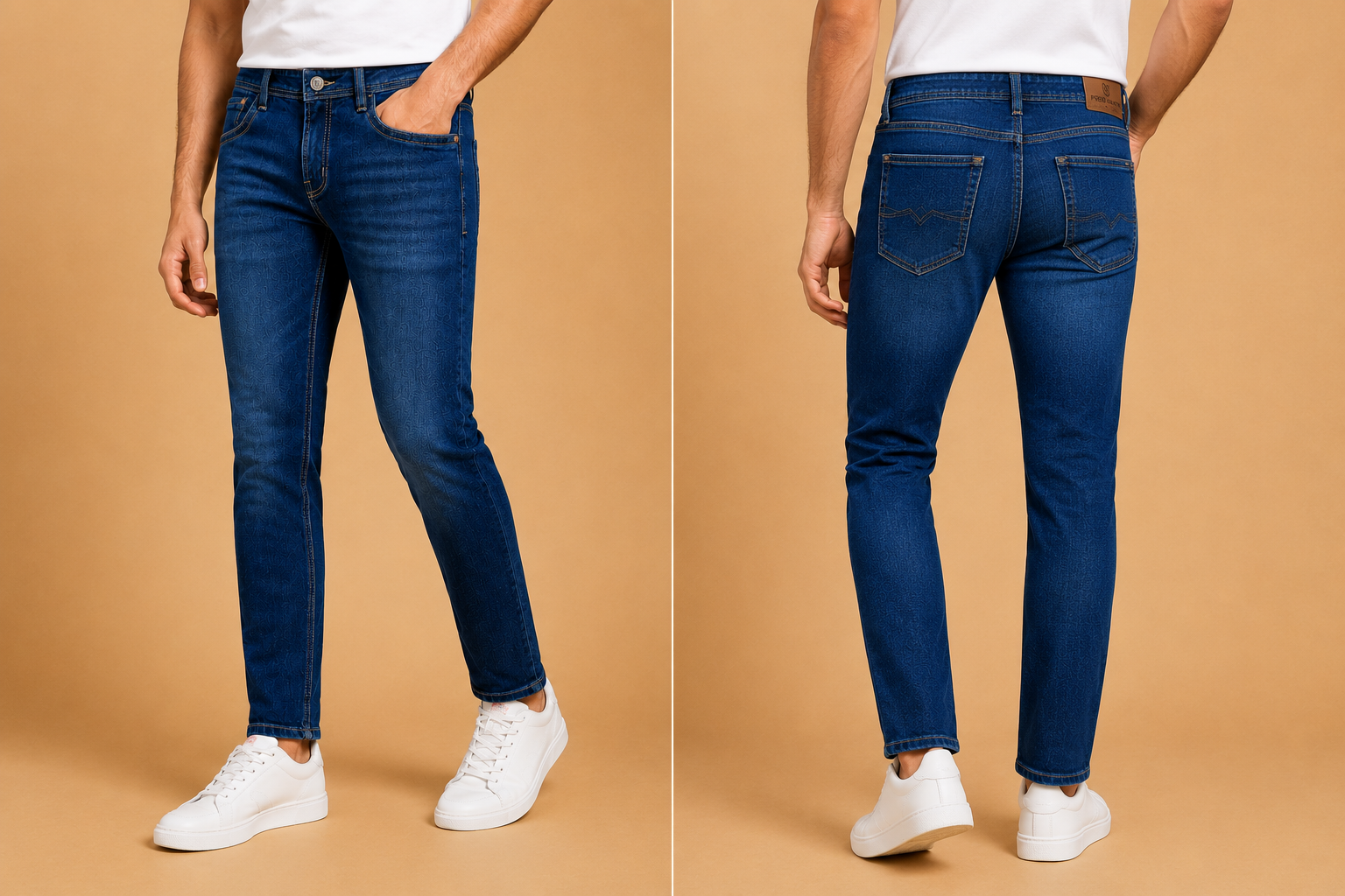 Men’s Dark Blue Slim Fit Denim Jeans