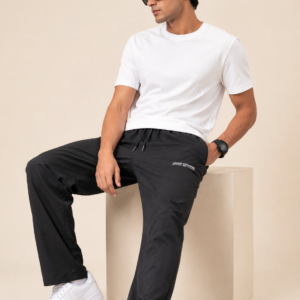 mens-charcoal-grey-waffle-knit-track-pant