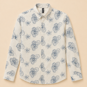 mens-off-white-floral-print-casual-shirt