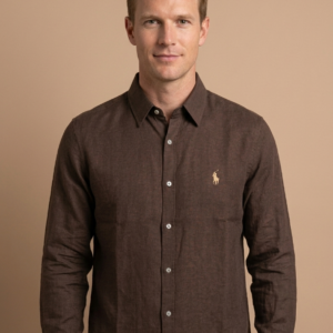 plain-brown-linen-shirt